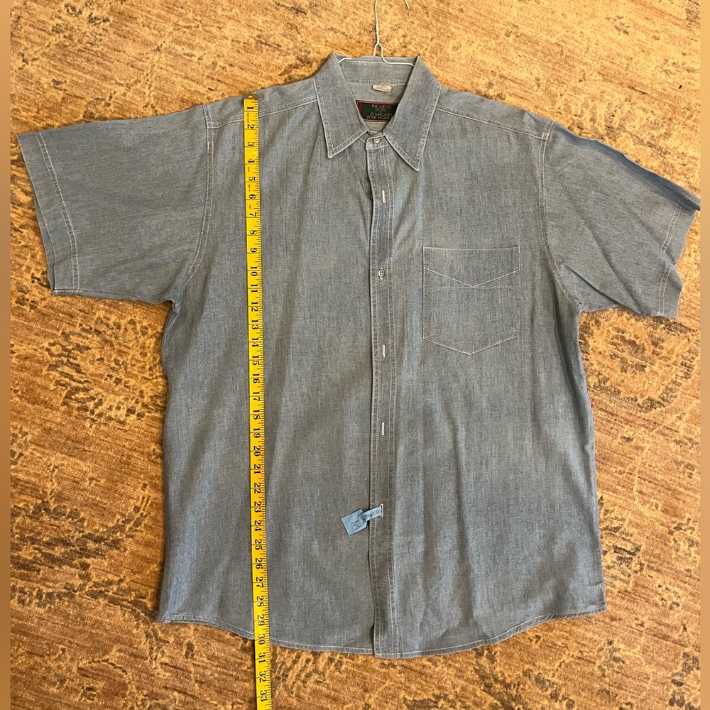 Denim S/S Button Shirt 100% Cotton